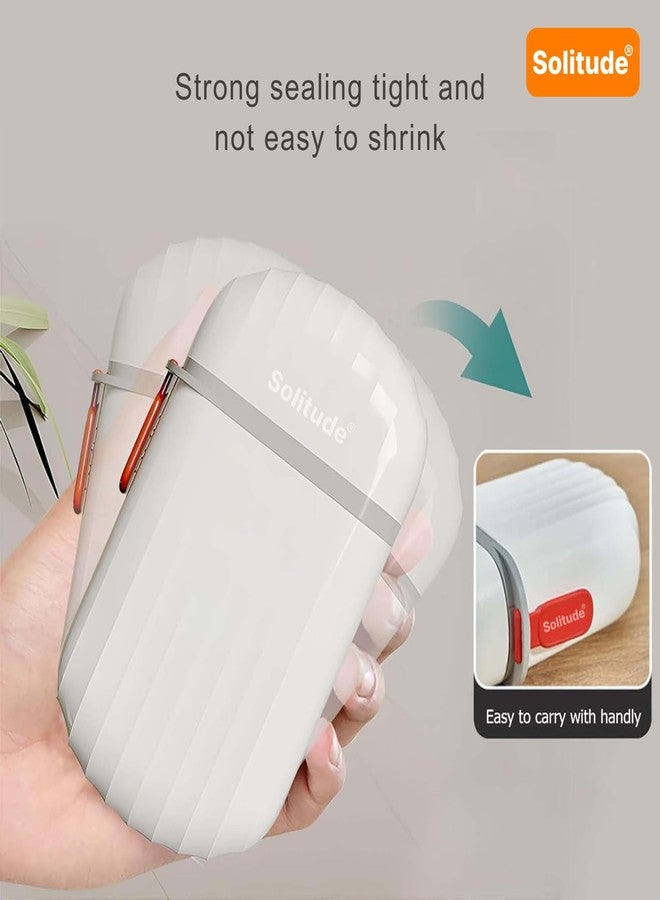 Solitude Travel Soap Holder - Portable Soap Dish for Home, Outdoor Hiking, and Camping - Compact and Durable Plastic Soap Case Ideal for Travel Accessories (White) - Image 3